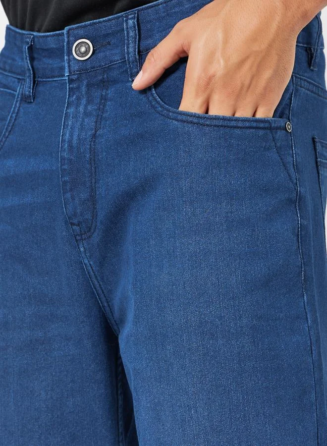 Styli Men Blue Relaxed Fi Washed Jeans